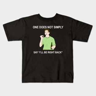 One Does Not Simply Meme (Scream Edition) Kids T-Shirt